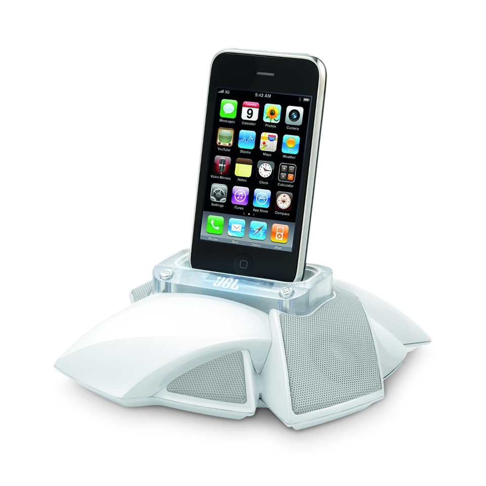 JBL ON STAGE MICRO III - White - Loudspeaker dock for iPod and iPhone - Hero